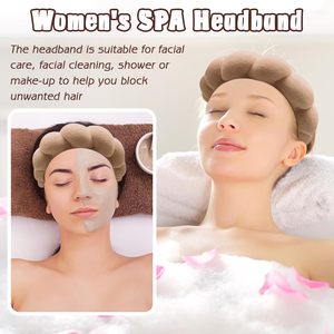 Set Fascia per Capelli e Fasce da Polso in Spugna Morbida per Spa, Lavaggio Viso, Trucco e Cura della Pelle, per Donne e Ragazze - Product Image 3