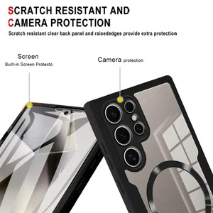 360. Custodia Antiurto Completa per Samsung Galaxy S25 Ultra S24 S23 <span class=keywords><strong>S22</strong></span> Plus S21 FE con Ricarica Wireless Magnetica e <span class=keywords><strong>Cover</strong></span> Trasparente - Product Image 5