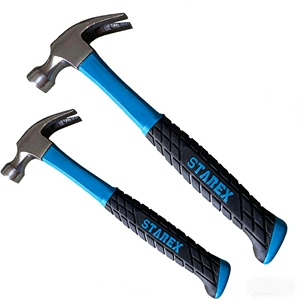 Marteau à griffes court de sécurité <span class=keywords><strong>en</strong></span> acier au carbone pour le travail du bois, avec manche <span class=keywords><strong>en</strong></span> plastique de type pneu - Product Image 1