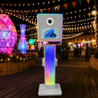 Miroir Magique Selfie 15,6 Pouces avec Cadre LED pour Cabine Photo – Réalité Augmentée Portable pour Mariages et Événements Tendance
