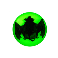 Cadeau artisanal personnalisé dôme en résine spécimens biologiques taxidermie fraîche préservée vrais spécimens de chauve-souris araignée décoration d'Halloween