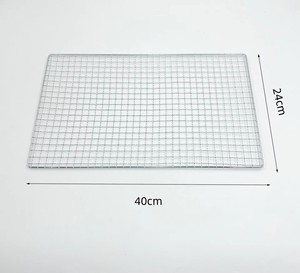 Galvanized Barbecue Mesh, Outdoor Wire Mesh, One-time Long Rectangular Grid Barbecue Meat Net, Barbecue Skewer Grid - Product Image 6