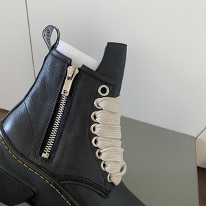 <span class=keywords><strong>Marque</strong></span> chaussures femmes antidérapant avant fermeture éclair chaussures en cuir occidental plus chaud cuir hiver semelle épaisse chaussures à la mode - Product Image 4