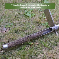 Sonde d'échantillonnage de sol de 36 pouces avec pédale Sonde de sol en acier inoxydable de 36 "Tarière d'échantillonnage de sol
