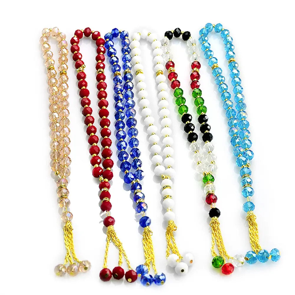 Muslim 33 Beads Prayer Bracelet Islam Crystal Rosary Ramadan Gift Worship Prayer Misbaha Ceremony Religious Jewelry Unisex