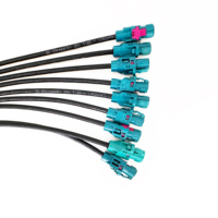 Arnés de Transmisión de Datos para Radar de Onda Milimétrica, Arnés Ethernet para Vehículos Rosenborg H-MTD de Doble Extremo, Cable Coaxial