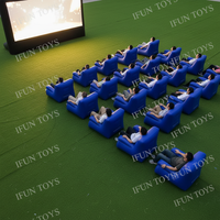 Canapé gonflable imperméable pour le camping et les sorties à la plage, chaises pneumatiques portables pour les soirées cinéma en plein air, sièges de cinéma gonflables