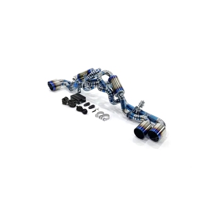 Sistema de escape Catback de titanio MPER para <span class=keywords><strong>Ferrari</strong></span> <span class=keywords><strong>F430</strong></span> 4.3L, titanio grado T304, alto flujo, reducción de peso, Plug and Play - Product Image 2