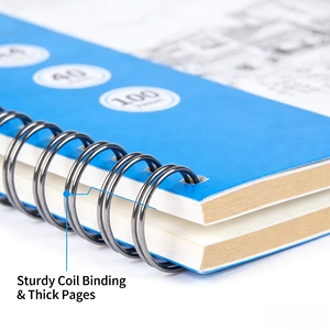 Cuaderno de Dibujo de Hojas Sueltas con Espiral y Tapa Dura, Papel Grueso para Acuarelas, para Estudiantes de Arte, Pintura a Mano, Suministros para Regalos - Product Image 3