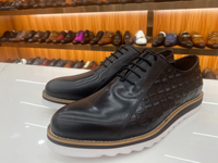 Chaussures Oxford Habillées et Décontractées Italiennes de Haute Qualité pour Homme, à Lacets, pour Affaires et Skateboard