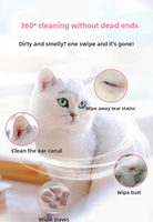 Gants de toilettage jetables OEM ODM pour animaux de compagnie, lingettes désodorisantes pour chiens et chats, soins intérieurs