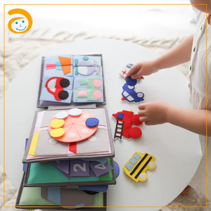 Montessori doux feutre éducatif bébé voyage jouets livre silencieux activité éducation précoce apprentissage feutre livre occupé - Product Image 5