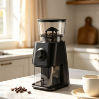Moulin à café expresso sur mesure en acier inoxydable avec meules coniques, réglage à 30 niveaux, norme européenne