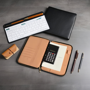 Di alta qualità A5 Notebook personalizzato Multi-funzionale 3 anello cerniera legante 100 <span class=keywords><strong>fogli</strong></span> a foglia larga in pelle PU prezzo corretto - Product Image 3