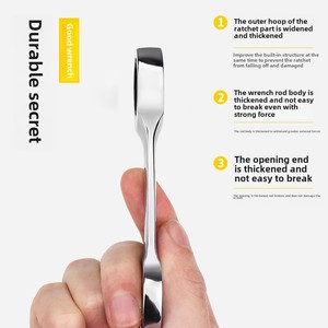 Khai thác cờ lê <span class=keywords><strong>ratcheting</strong></span> đặt <span class=keywords><strong>SAE</strong></span> CRV thép hoa mận cấp công nghiệp nhỏ hộp số liệu Công cụ cờ lê Đặt Bảo hành 3 năm - Product Image 6