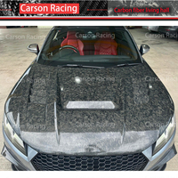 2017 + Audi TT rénové capot de Sport ouvert léger en Fiber de carbone couvercle de moteur voiture de course accessoire extérieur Forge en Fiber de carbone