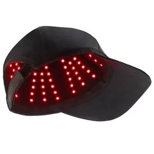OEM ODM Private logo Adjustable Zipper Red Light Therapy hat 110PCS LED Infrared light therapy cap for head