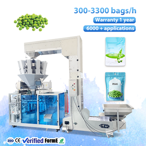 Custom Premade Zip-<b>Lock</b> Doypack Machine for Coffee Beans and Dry Peas –Multihead Weigher,Optional Degassing Valve Pack Equipment - Product Image 1