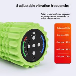 Rouleau en mousse électrique à picots YC-619D |   Massage musculaire des tissus profonds pour la récupération après le yoga et la remise en forme - Product Image 2