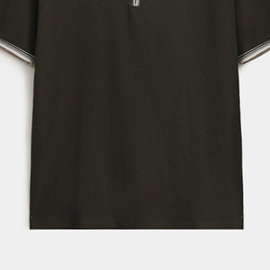 Camiseta de Jersey Sólida para Hombre, con Logotipo Personalizado Impreso, de Alta Calidad, Transpirable, de Manga Corta, al por Mayor - Product Image 2
