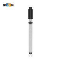 E-301F Sonde combinée pH/température 3-en-1 Connecteur BNC/RCA Capteur d'électrode composé BNC(Q9)+ BNC(Q6) 0-14ph
