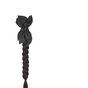Peluca trenzada para mujer con lazo, clip para cola de caballo, estilo celebridad, accesorio para el cabello con trenza lateral, nueva peluca de cola de caballo estilo chino - Product Image 2