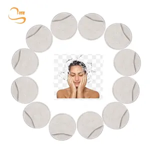 Organic Bamboo Cotton Terry Soft Facial Cleansing Face Clean Pocket Makeup Remover Pads Reusable