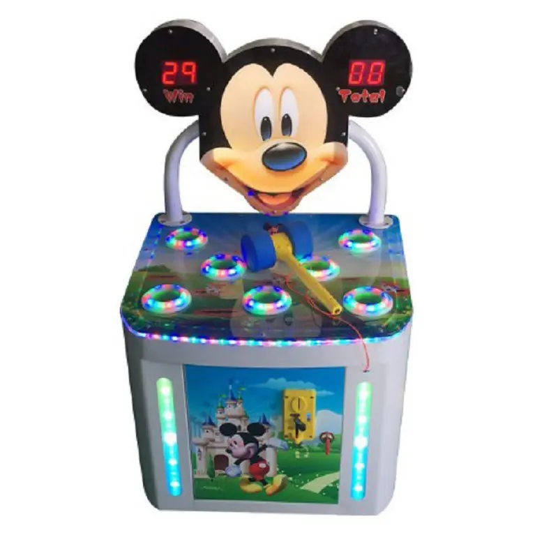 High Quality Wholesale Shopping Mall Mini Size Arcade Game Machine electric coin operation Hammer gaming machine