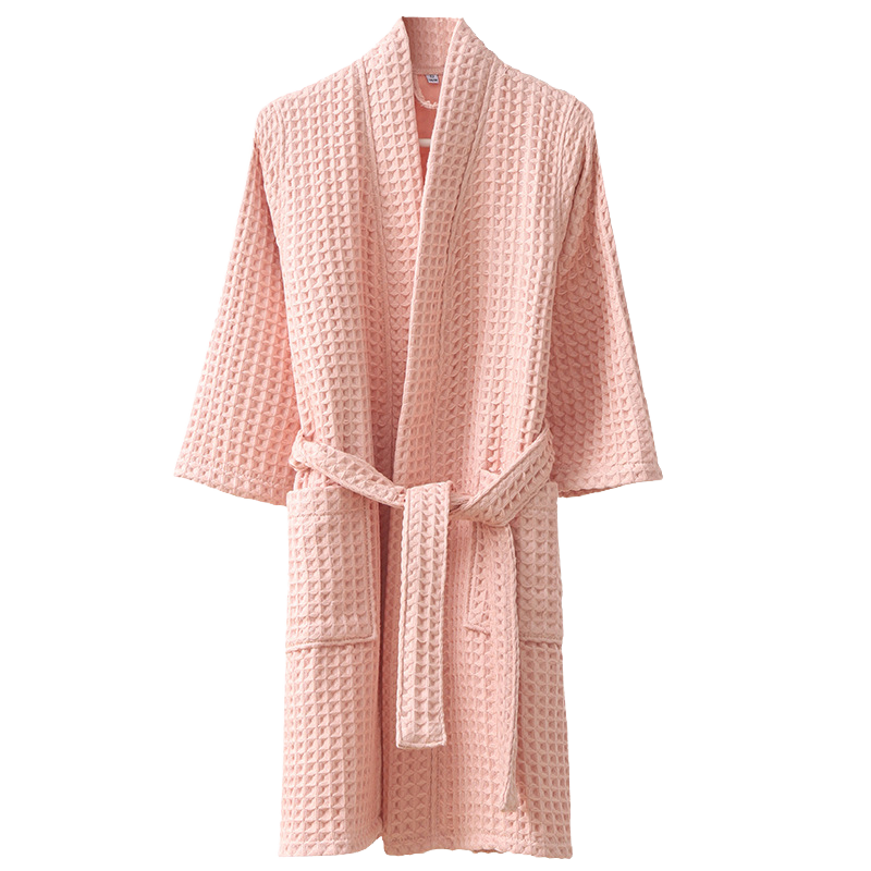 strapless open back dress Pink Waffle Robe – Meredith Marks