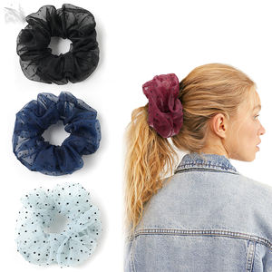 Cinta de Organza gigante para el pelo, gomas para el pelo xxl en negro y azul, Envío Gratis - Product Image 2