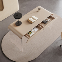 Bureau moderne et écologique avec tiroir de rangement pour la maison, le bureau ou la villa, pieds en bois et acrylique