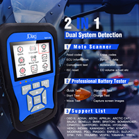 2 en 1 para JDiag M100 OBD2 escáner Moto Scan 12V Analizador de batería probador herramienta de diagnóstico multisistema para motocicletas y