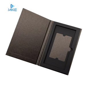 Sang trọng thẻ giấy từ vẻ đẹp bột bàn chải trắng logo và hộp đen tín dụng GIF kim loại bao bì thẻ kinh doanh - Product Image 3