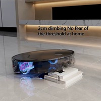 Robot Aspirador Inteligente con Navegación Giroscópica 3500Pa, Robot de Limpieza Automática para Suelos Húmedos y Secos, Mopa, 2550mAh, para Alfombras y Pelo de Mascotas, Venta al por Mayor