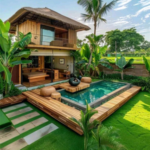 Modulares Luxus-Holzhaus, Vorgefertigtes Tiny <span class=keywords><strong>House</strong></span>, Bezughauses, Container <span class=keywords><strong>Beach</strong></span> Villa, Kleines Haus, Strandhaus - Product Image 1