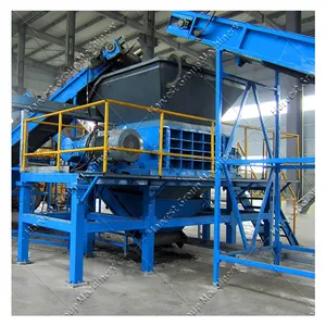 Tire Shredder Tyre Crusher Recycling/high Profit Tire Recycling Machine/tires Recycling Machine Fully Automatic Provided Siemens