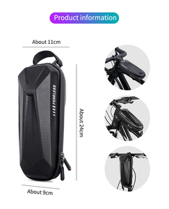 Sac de compression portable pour vélo, 1-1,5 L, en PU+EVA, nylon, étanche, coque rigide, fermeture éclair, léger, 145 g - Product Image 3