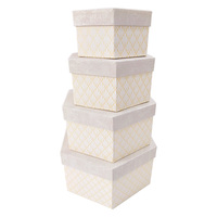 Boîte de rangement en papier 2.5x, coffret cadeau personnalisé, coffret cadeau en papier avec couvercle