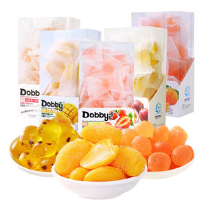 D0bby <span class=keywords><strong>Juicy</strong></span> Candy Q-Ball Mango Blanco Melocotón Fresa Uva Sabor Gummy Snacks Caja Embalaje Certificado Halal Fruity Sweet - Product Image 1