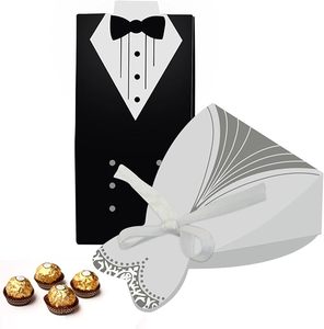 Vente en Gros Faveur Creative Dress & Tuxedo Mariée Bonbons Chocolat Cadeau Bonbonnière Cadeau Douche Nuptiale Décoration - Product Image 3