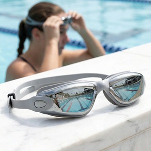 Junhains Swimming Goggles Set With Cap Nose Clip Earplugs Black Adult Waterproof Anti Fog Polycarbonate Lens - Product Image 3
