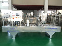 Machine de remplissage et de scellage automatique pneumatique pour boissons, gelée, yaourt, sauce, lait, eau