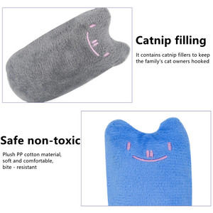 Juguete de peluche moderno de dibujos animados para perros, con expresión facial de perro, anillo de papel y hierba gatera, interactivo, resistente a mordidas y realista, para molares. - Product Image 2