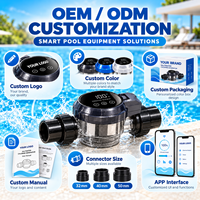 Chlorinateur intelligent à eau salée pour piscines, générateur de chlore à cellule en titane, construction durable en plastique ABS