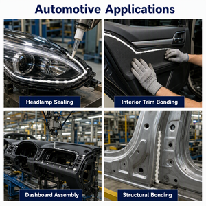 Adhésif thermofusible PUR réactif de qualité automobile <span class=keywords><strong>pour</strong></span> l'assemblage des phares de <span class=keywords><strong>voiture</strong></span>, le collage des garnitures intérieures, <span class=keywords><strong>colle</strong></span> structurelle durable - Product Image 5