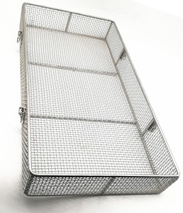 עמיד בהתאמה אישית 304 נירוסטה 316 תיל רשת מזון סל אחסון מזון סל נירוסטה סל רשת - Product Image 1