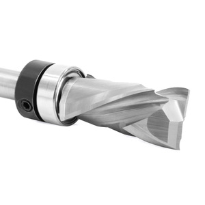 Fraise en carbure solide, tige de 1/4, 2 cannelures, longueur de coupe de 16mm, pour centre d'usinage CNC, outils pour le travail du bois - Product Image 3