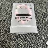 Pochettes refermables en CPE mat anti-oxydation en forme d'os pour bijoux en argent 925, colliers et bagues