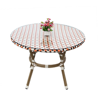 Ensemble de meubles d'extérieur en rotin Ensembles de meubles de bistrot en rotin/osier Meubles en rotin synthétique Table et chaise de café de jardin