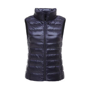 Simplee-débardeur chaud en duvet de canard pour femmes, veste décontractée et solide, <span class=keywords><strong>sans</strong></span> <span class=keywords><strong>manches</strong></span>, col montant, collection automne hiver 2020 - Product Image 1